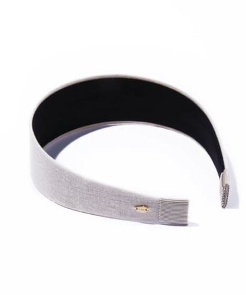 IRIS47（イリスフォーセブン）の「【IRIS 47】linen frame head band/リネンフレーム ヘッドバンド（カチューシャ・レディース・ブラック/ブルー/ベージュ・FREE）」の17枚目の写真