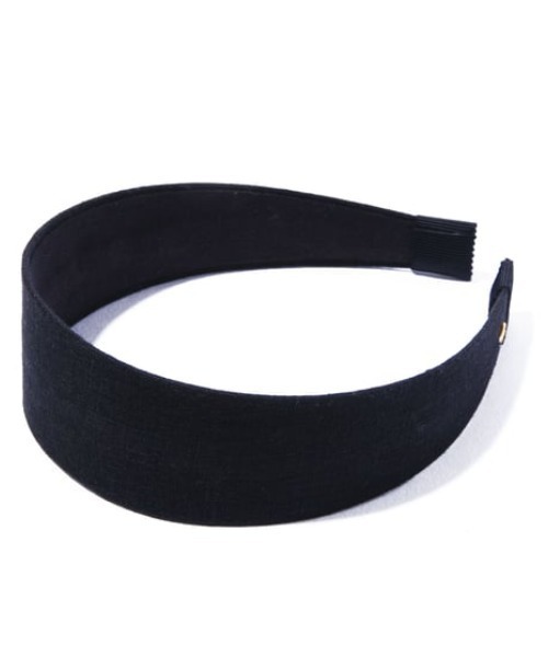 IRIS47（イリスフォーセブン）の「【IRIS 47】linen frame head band/リネンフレーム ヘッドバンド（カチューシャ・レディース・ブラック/ブルー/ベージュ・FREE）」の5枚目の写真