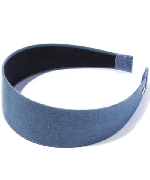 IRIS47（イリスフォーセブン）の「【IRIS 47】linen frame head band/リネンフレーム ヘッドバンド（カチューシャ・レディース・ブラック/ブルー/ベージュ・FREE）」の9枚目の写真