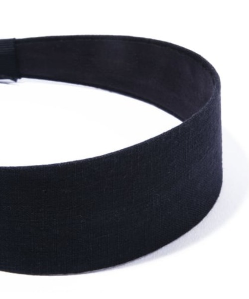 IRIS47（イリスフォーセブン）の「【IRIS 47】linen frame head band/リネンフレーム ヘッドバンド（カチューシャ・レディース・ブラック/ブルー/ベージュ・FREE）」の7枚目の写真