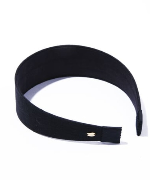 IRIS47（イリスフォーセブン）の「【IRIS 47】linen frame head band/リネンフレーム ヘッドバンド（カチューシャ・レディース・ブラック/ブルー/ベージュ・FREE）」の6枚目の写真