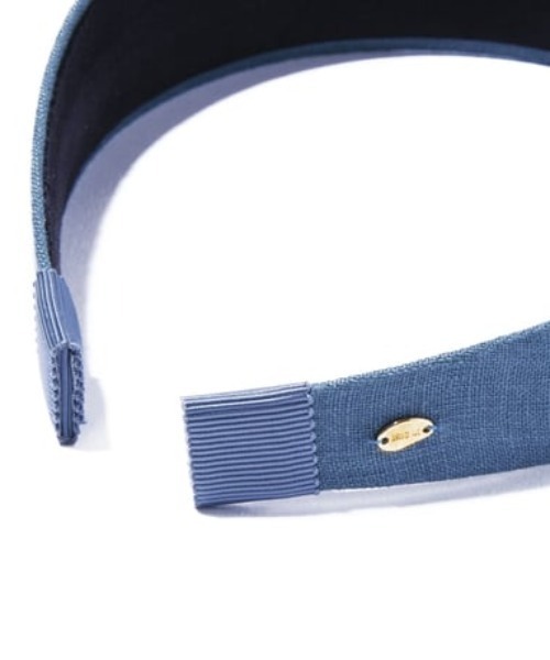 IRIS47（イリスフォーセブン）の「【IRIS 47】linen frame head band/リネンフレーム ヘッドバンド（カチューシャ・レディース・ブラック/ブルー/ベージュ・FREE）」の12枚目の写真