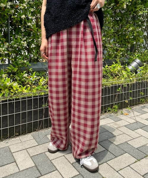 CIAOPANIC TYPY(チャオパニックティピー)の「【WEB限定】【UNISEX】サイドベルト付きワイドスラックス(スラックス・メンズ・ライトグレー/ブラック/ネイビー/グレー/ボルドー/ブラック系その他・MEDIUM/LARGE)」の14枚目の写真