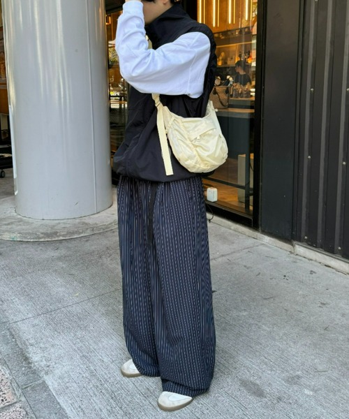 CIAOPANIC TYPY(チャオパニックティピー)の「【WEB限定】【UNISEX】サイドベルト付きワイドスラックス(スラックス・メンズ・ライトグレー/ブラック/ネイビー/グレー/ボルドー/ブラック系その他・MEDIUM/LARGE)」の13枚目の写真