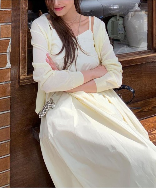 MAISON DE THERESE(メゾン ド テレーズ)の「キャミワンピース(ワンピース・レディース・ブラック/アイボリー・FREE)」の8枚目の写真