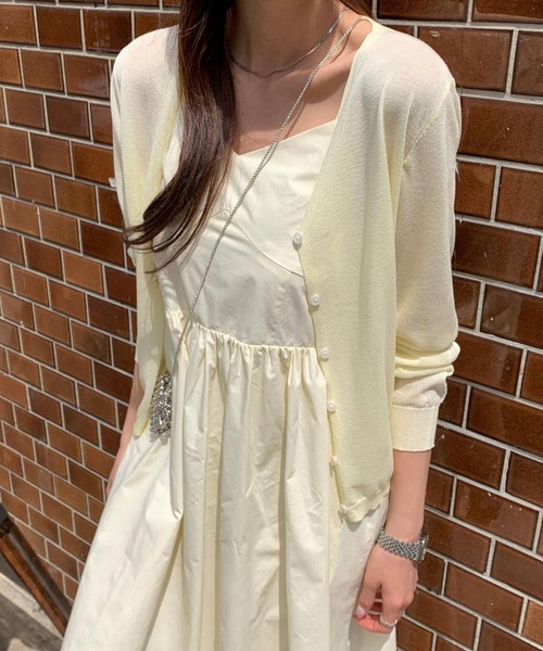 MAISON DE THERESE(メゾン ド テレーズ)の「キャミワンピース(ワンピース・レディース・ブラック/アイボリー・FREE)」の7枚目の写真