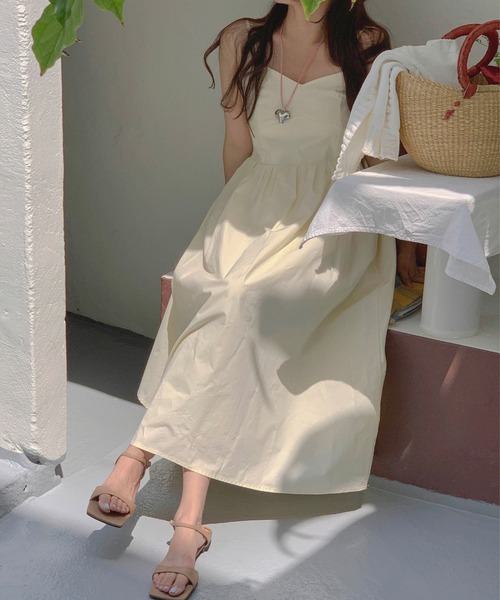 MAISON DE THERESE(メゾン ド テレーズ)の「キャミワンピース(ワンピース・レディース・ブラック/アイボリー・FREE)」の4枚目の写真