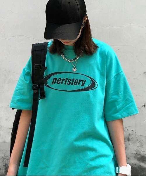 SHEENA(シーナ)の「pertstoryロゴTシャツ(Tシャツ/カットソー・レディース・ブラック/ブルー系その他/ホワイト/エメラルド・M)」の11枚目の写真