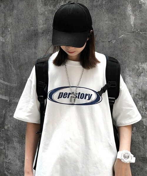 SHEENA(シーナ)の「pertstoryロゴTシャツ(Tシャツ/カットソー・レディース・ブラック/ブルー系その他/ホワイト/エメラルド・M)」の16枚目の写真