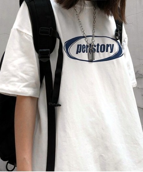 SHEENA(シーナ)の「pertstoryロゴTシャツ(Tシャツ/カットソー・レディース・ブラック/ブルー系その他/ホワイト/エメラルド・M)」の18枚目の写真