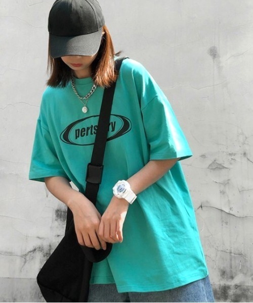 SHEENA(シーナ)の「pertstoryロゴTシャツ(Tシャツ/カットソー・レディース・ブラック/ブルー系その他/ホワイト/エメラルド・M)」の10枚目の写真