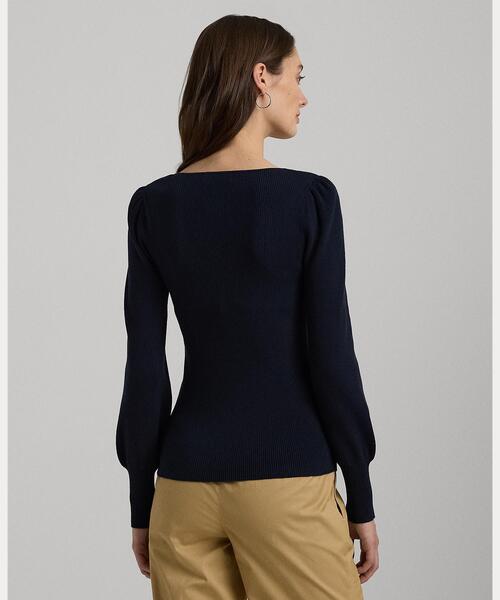 ローレンラルフローレン カシミア ロゴ パフスリーブ セーター LAUREN RALPH LAUREN（ローレン ラルフ ローレン）の