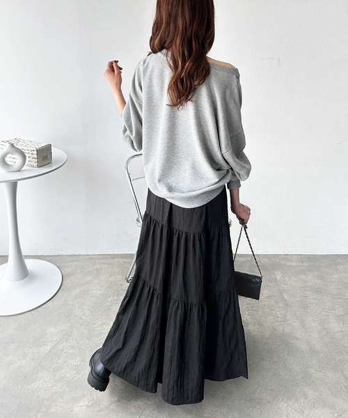 GeeRA（ジーラ）の「着回し自在！柔らか裏毛スウェット（スウェット・レディース・ブラック/アイボリー/杢グレー・MEDIUM/LARGE）」の20枚目の写真