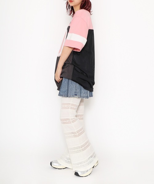 PUNYUS（プニュズ）の「レースフリルフレアパンツ（その他パンツ・レディース・ブラック/アイボリー/サックスブルー・2/1/4/3）」の10枚目の写真