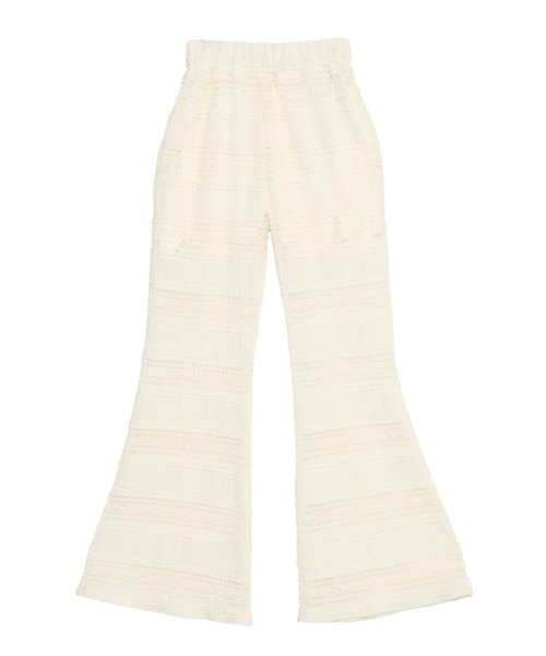 PUNYUS（プニュズ）の「レースフリルフレアパンツ（その他パンツ・レディース・ブラック/アイボリー/サックスブルー・2/1/4/3）」の16枚目の写真