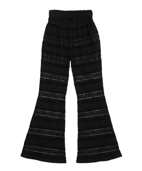 PUNYUS（プニュズ）の「レースフリルフレアパンツ（その他パンツ・レディース・ブラック/アイボリー/サックスブルー・2/1/4/3）」の17枚目の写真