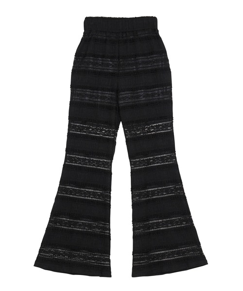 PUNYUS（プニュズ）の「レースフリルフレアパンツ（その他パンツ・レディース・ブラック/アイボリー/サックスブルー・2/1/4/3）」の18枚目の写真