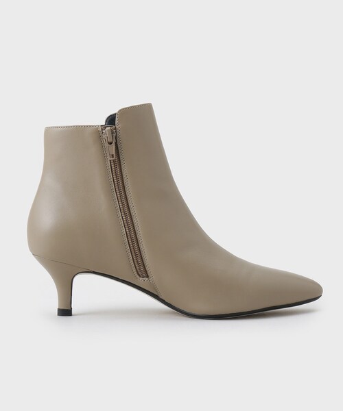 UNTITLED（アンタイトル）の「◆【本革】ショートブーツ（ブーツ・レディース・ベージュ/ブラック・25/30/35/40/45）」の4枚目の写真