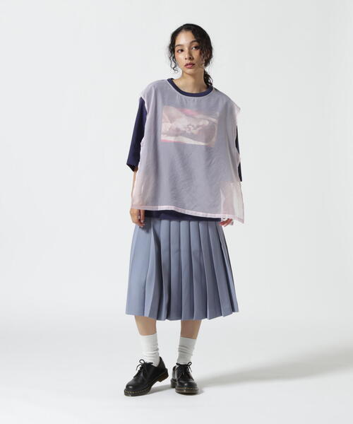 L.H.P（エルエイチピー）の「neuron/ニュウロン/レイヤードかまたくん＆ゴンザレスＴシャツ（Tシャツ/カットソー・レディース・ネイビー/ピンク・F）」の16枚目の写真