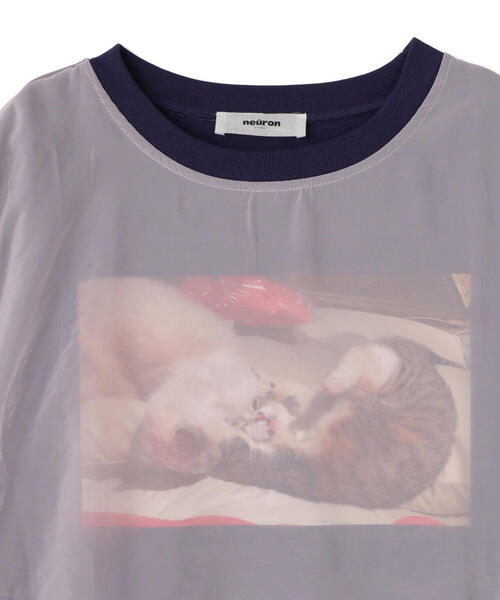 L.H.P（エルエイチピー）の「neuron/ニュウロン/レイヤードかまたくん＆ゴンザレスＴシャツ（Tシャツ/カットソー・レディース・ネイビー/ピンク・F）」の18枚目の写真