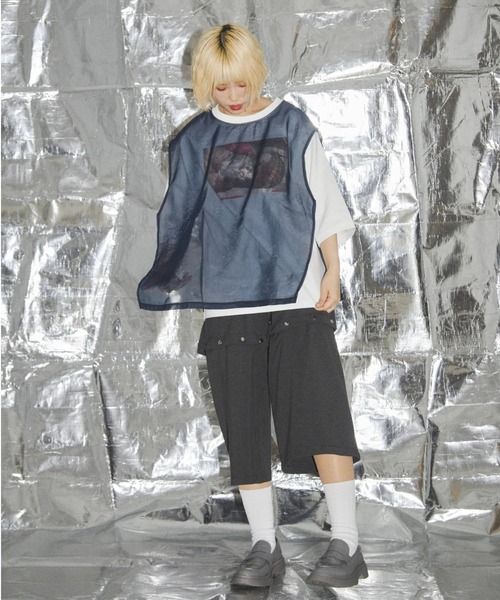tシャツ neuron/ニュウロン/レイヤードかまたくん＆ゴンザレスＴシャツ レディース メンズ neuron/にゅうろん/レイヤードかまたくん＆ゴンザレスTシャツ
