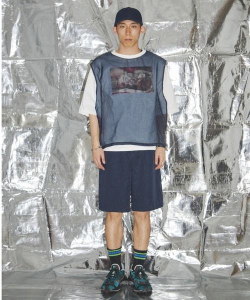 L.H.P（エルエイチピー）の「neuron/ニュウロン/レイヤードかまたくん＆ゴンザレスＴシャツ（Tシャツ/カットソー・レディース・ネイビー/ピンク・F）」の3枚目の写真