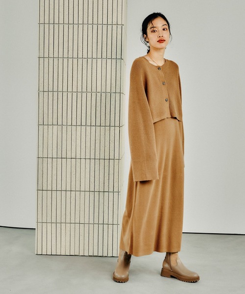 LEPSIM（レプシィム）の「2WAYショルダーカーデSETワンピース　133406（ワンピース・レディース・アイボリー/ブラック/ブラウン系その他/グレー/ライトブルー・FREE）」の4枚目の写真