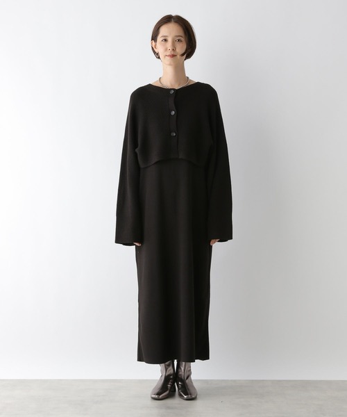 LEPSIM（レプシィム）の「2WAYショルダーカーデSETワンピース　133406（ワンピース・レディース・アイボリー/ブラック/ブラウン系その他/グレー/ライトブルー・FREE）」の12枚目の写真