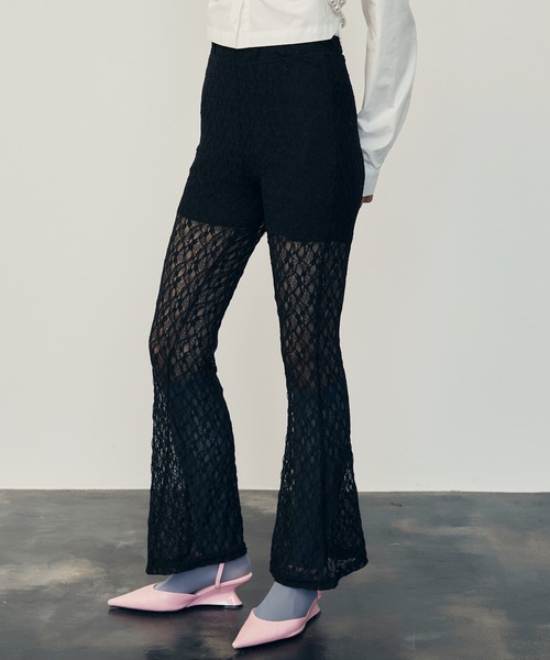 Irose Y.たかひろさんCREEF フレイムデザイン フレアパンツ Irose Y.たかひろさんCREEF フレイムデザイン フレアパンツ