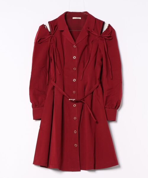 TORTE（トルテ）の「2wayテーラード長袖ワンピース（ワンピース・レディース・ピンク/レッド/ダークグレー/ブラック・FREE）」の9枚目の写真