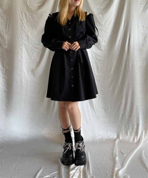 TORTE（トルテ）の「2wayテーラード長袖ワンピース（ワンピース・レディース・ピンク/レッド/ダークグレー/ブラック・FREE）」の13枚目の写真