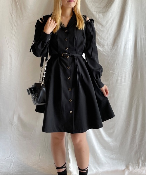 TORTE（トルテ）の「2wayテーラード長袖ワンピース（ワンピース・レディース・ピンク/レッド/ダークグレー/ブラック・FREE）」の21枚目の写真