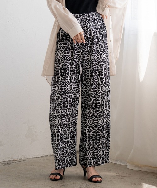 VitaFelice（ヴィータフェリーチェ）の「スムースタッチロングパンツ ルームウェア ルームパンツ（その他ルームウェア・レディース・ネイビー/ブラック/ホワイト/グリーン・FREE）」の7枚目の写真