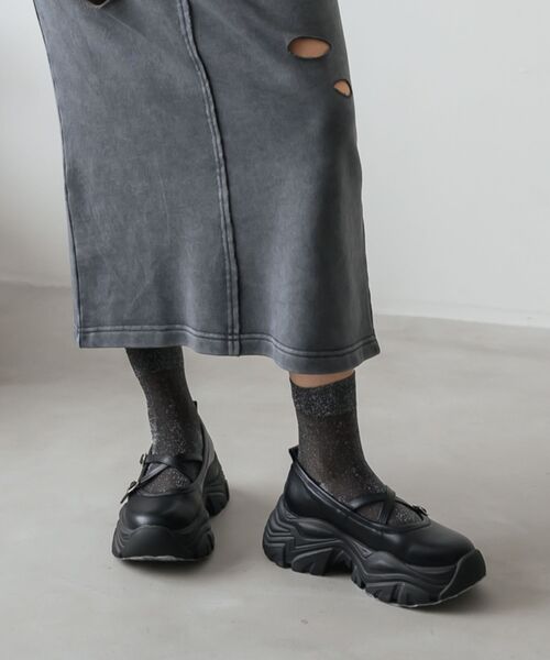 RETRO GIRL(レトロガール)の「クロスベルトスニーカー(スニーカー・レディース・その他1/シルバー/ブラック・LARGE/MEDIUM)」の10枚目の写真