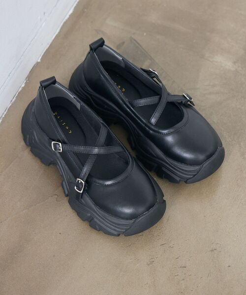 RETRO GIRL(レトロガール)の「クロスベルトスニーカー(スニーカー・レディース・その他1/シルバー/ブラック・LARGE/MEDIUM)」の18枚目の写真