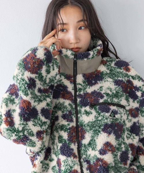 LOWRYS FARM（ローリーズファーム）の「ＧＥＲＲＹガラボアＺＩＰブルゾン 149916（ブルゾン・メンズ・グリーン/ホワイト/グレー・LARGE/MEDIUM）」の12枚目の写真