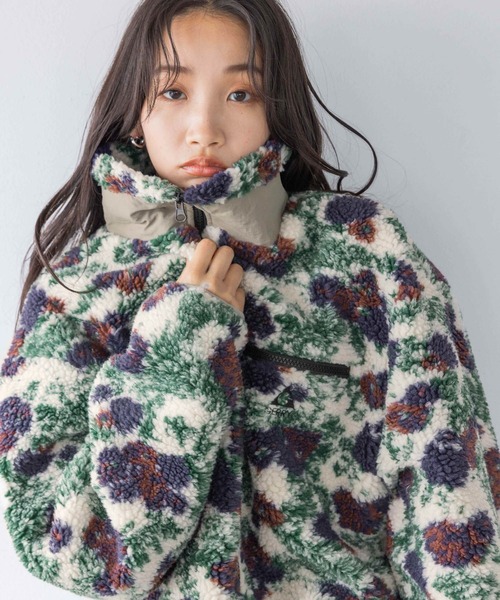 LOWRYS FARM（ローリーズファーム）の「ＧＥＲＲＹガラボアＺＩＰブルゾン 149916（ブルゾン・メンズ・グリーン/ホワイト/グレー・LARGE/MEDIUM）」の13枚目の写真