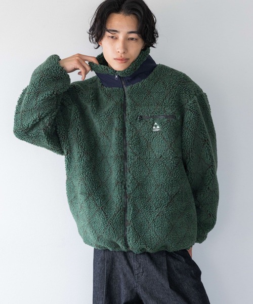 LOWRYS FARM（ローリーズファーム）の「ＧＥＲＲＹガラボアＺＩＰブルゾン 149916（ブルゾン・メンズ・グリーン/ホワイト/グレー・LARGE/MEDIUM）」の16枚目の写真