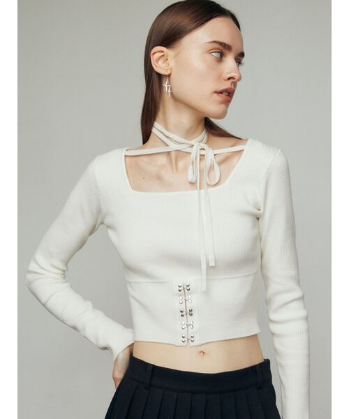 【ぴぴまる様】EMODA ボアブルゾン& オープンフックチョーカーニット ぴぴまる様】EMODA ボアブルゾン& オープンフックチョーカーニット