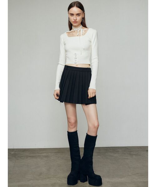 【ぴぴまる様】EMODA ボアブルゾン& オープンフックチョーカーニット ぴぴまる様】EMODA ボアブルゾン& オープンフックチョーカーニット