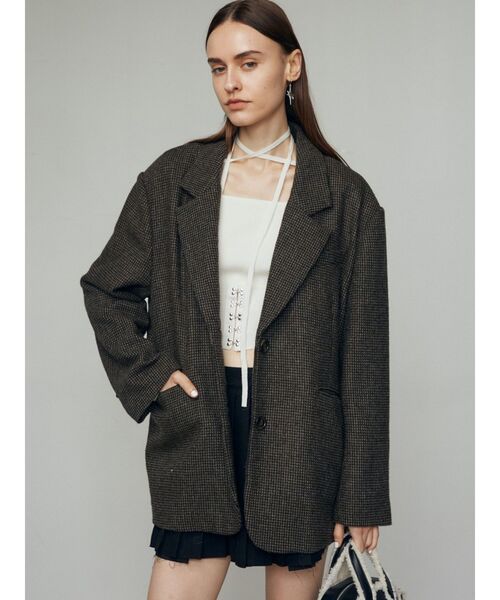 ぴぴまる様】EMODA ボアブルゾン& オープンフックチョーカーニット