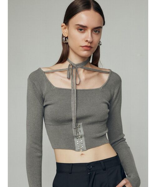 【ぴぴまる様】EMODA ボアブルゾン& オープンフックチョーカーニット ぴぴまる様】EMODA ボアブルゾン& オープンフックチョーカーニット