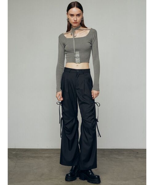 ぴぴまる様】EMODA ボアブルゾン& オープンフックチョーカーニット