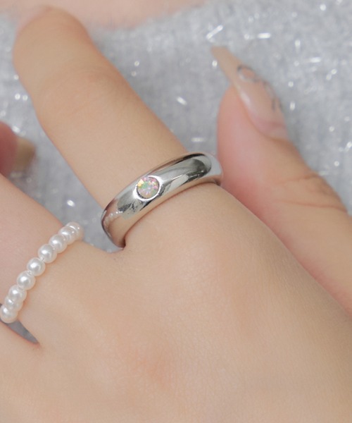 RAY CASSIN(レイカズン)の「パールデザインリング3点セット(リング・レディース・シルバー・FREE)」の3枚目の写真