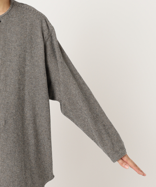 EDIFICE（エディフィス）の「CONFFECT EDIFICE TWEEDY COTTON Crew Shirt（シャツ/ブラウス・メンズ・ベージュ・MEDIUM/LARGE）」の12枚目の写真