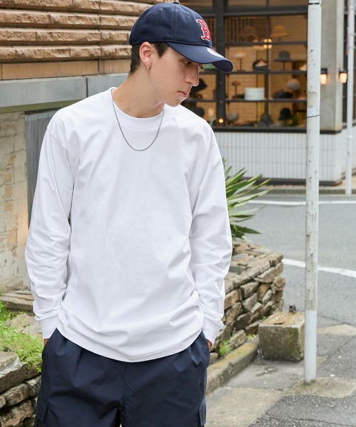 PRO CLUB （プロクラブ）の「PRO CLUB Heavyweight T-SHIRTS/プロクラブ 6.5オンス ヘビーウェイト クルーネック 長袖Tシャツ（Tシャツ/カットソー・メンズ・ホワイト/ネイビー/グレー/ブラック/チャコール・M/S/XL/L）」の16枚目の写真