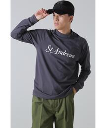 ベア天竺長袖ハイネックカットソー (MENS)
