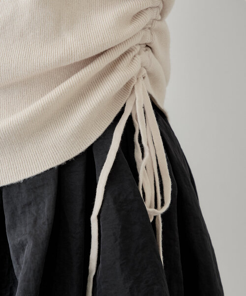 Chico(チコ)の「ビックカラーオフショルニット(ニット/セーター・レディース・ピンク/グレー/ブラック/アイボリー・FREE)」の7枚目の写真