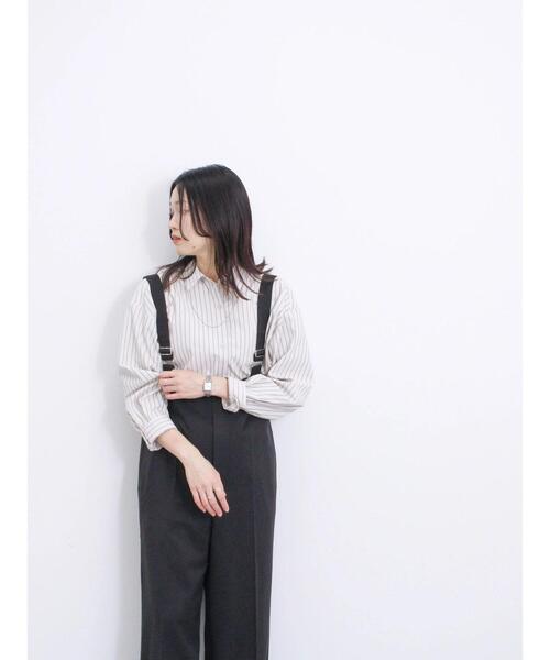 Samansa Mos2 blue（サマンサモスモスブルー）の「アソートサロペット（その他パンツ・レディース・ブラック/カーキ/グレー・F）」の12枚目の写真