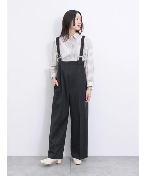 Samansa Mos2 blue（サマンサモスモスブルー）の「アソートサロペット（その他パンツ・レディース・ブラック/カーキ/グレー・F）」の13枚目の写真